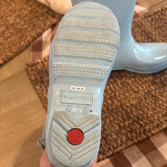 Kids size Hunter Sky Blue Waterproof Boots - Picture 4 of 4